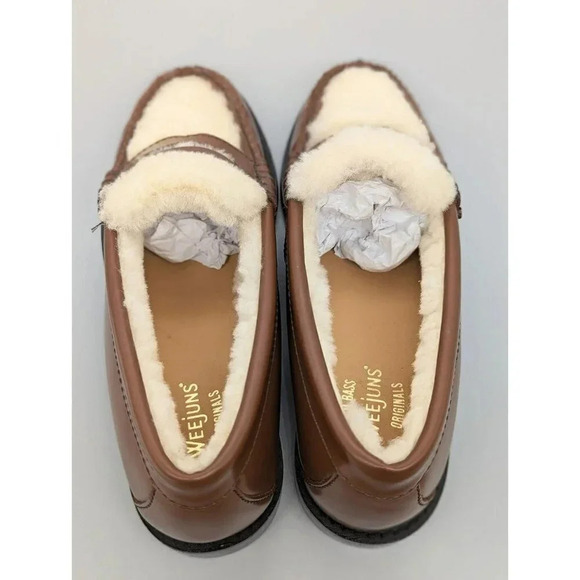 G.H.BASS Women's Whitney Shearling Loafers Whiskey Brown Size US 6 (MSRP $175) - Picture 8 of 11